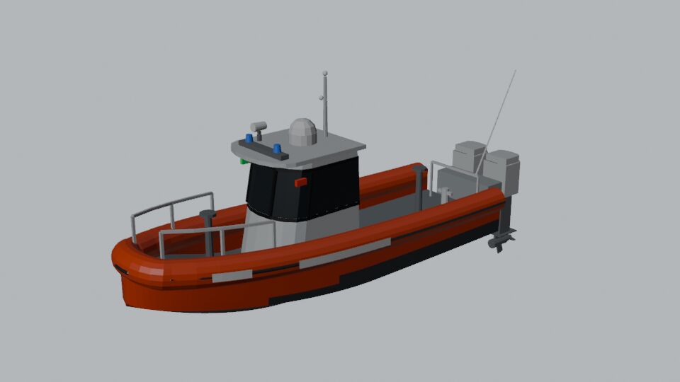 25 ft response boat model