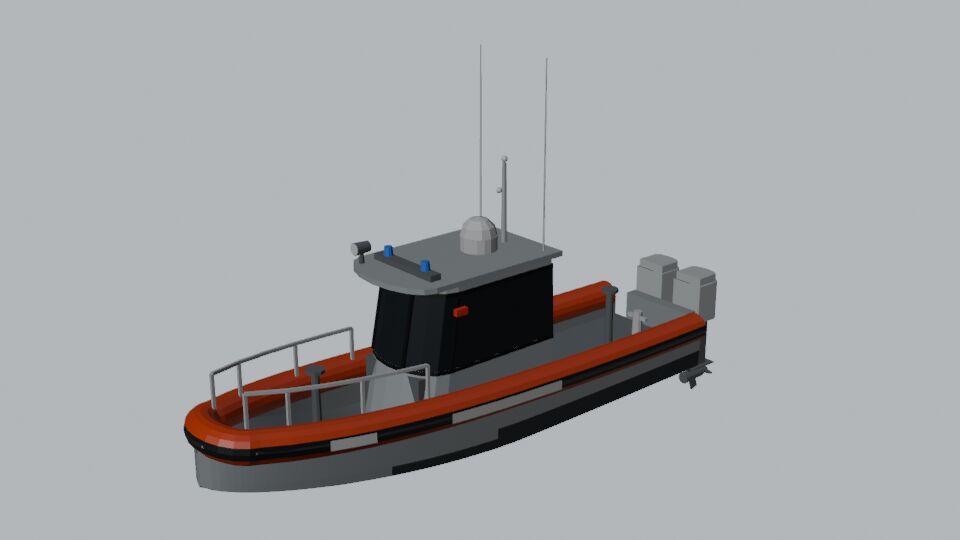 29 ft response boat model