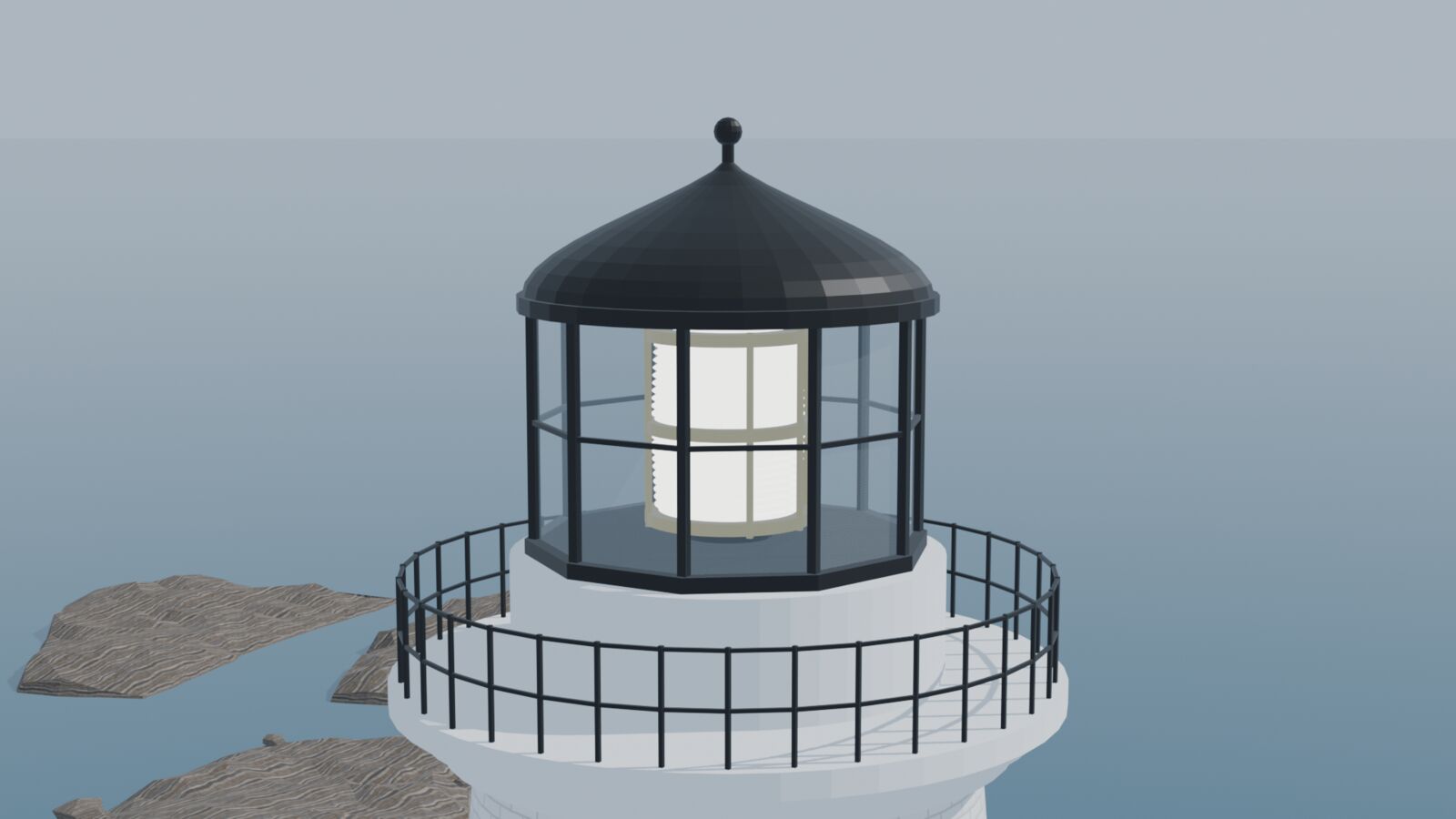 Lantern and gallery, render