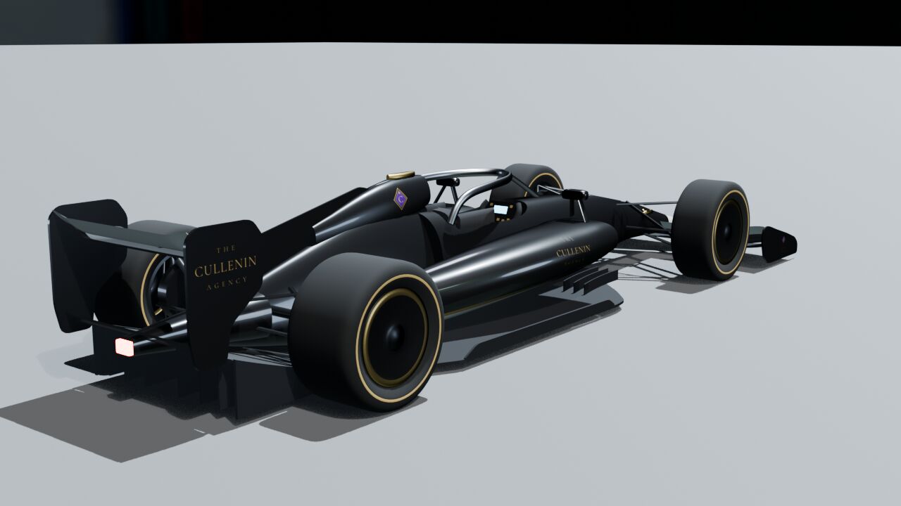 Rear three-quarter, render