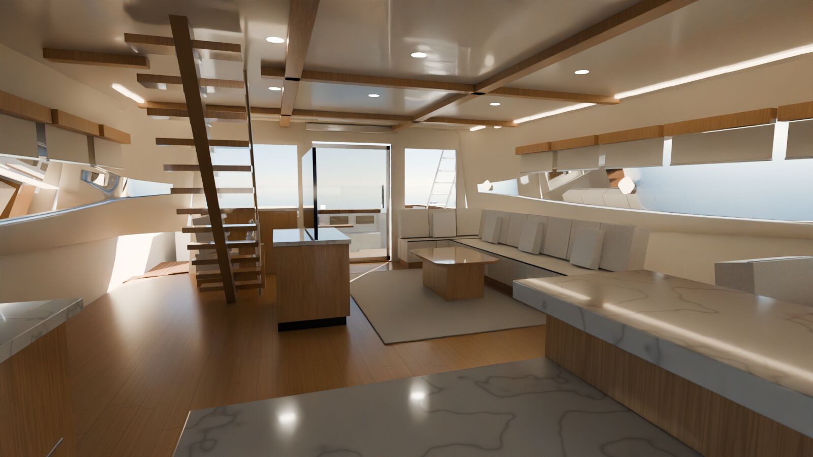 Main salon, render