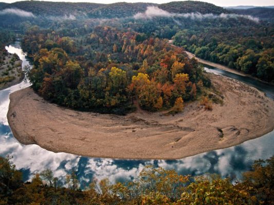 Ozarks river bend